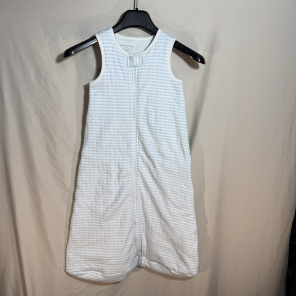 Member's Mark Baby Sleep Sack‎ Blue Stripe 18–24M Cotton Zip Wearable Blanket